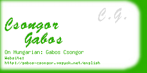 csongor gabos business card